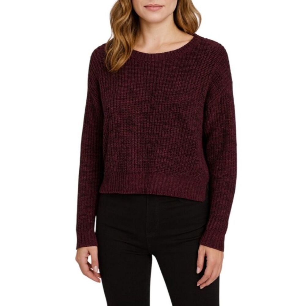 Forever 21 Women’s Burgundy Chunky Knit Sweater | Size Large